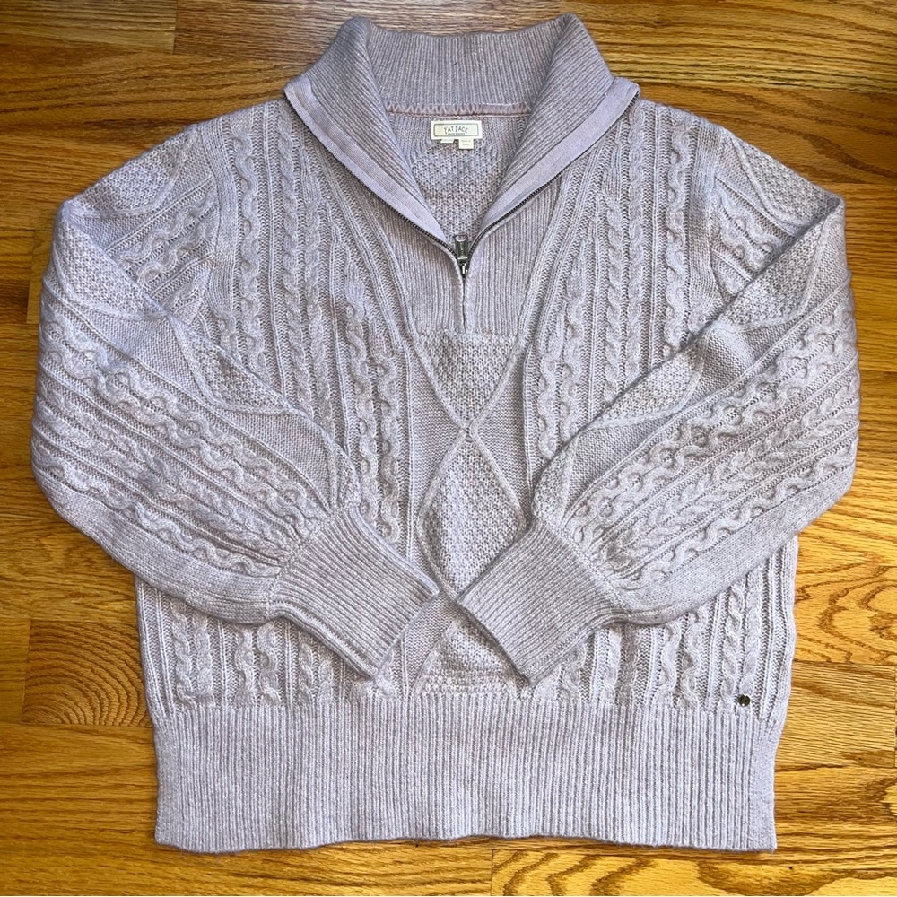 Fat face holly half neck sweater in lavender purple size 12